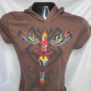 GFs Co.ed Women's Pullover Short Sleeve Hoodie (Size XL)